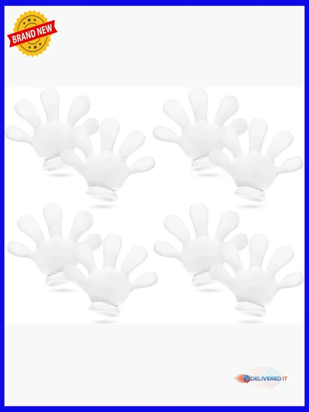 4 Pairs Jumbo Cartoon Hands Costume Gloves Halloween Role Play Party Fun